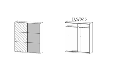 175X210X59 cm