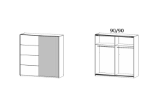 181X210X63 cm