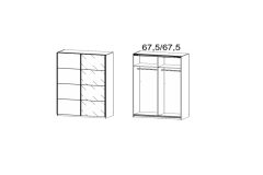 136x197x61cm