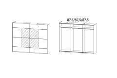 261X210X59 cm