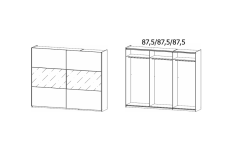 261X210X59 cm
