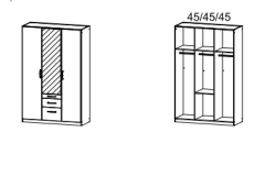 136x210x54cm