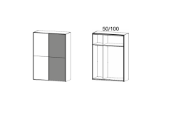 151x223x69cm - cu decor