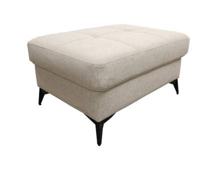 Taburet SERGIO X cu picioare negre, personalizabil 90x70xH46cm