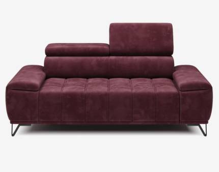 Canapea cu reglaj electric 3 locuri PALLADIO cu tetiere reglabile, personalizabila 212x110cm