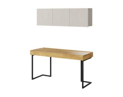 Set birou mare cu corp suspendat TEEN FLEX 10A 150x61x193cm