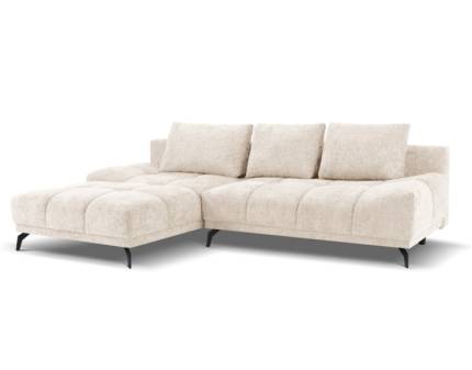 Coltar extensibil FELIPE cu lada pentru depozitare, personalizabil 290x182cm