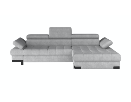 Coltar extensibil SELVA S  cu lada pentru depozitare, tetiere reglabile, personalizabil 270x173cm 