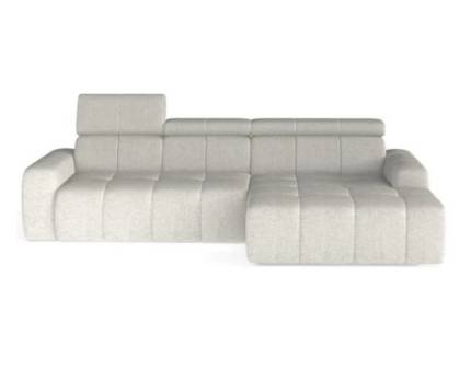 Coltar cu reglaj electric ENZO S cu lada pentru depozitare, tetiere reglabile, personalizabil 276x177cm