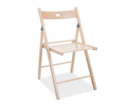 Scaun din lemn SMART II pliabil, lemn light wood 43x40xH78cm