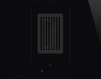 Plita incorporabila cu inductie si hota integrata Smeg HOBD482D, 80 cm latime, negru