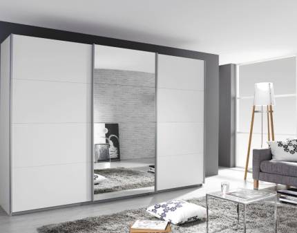Dulap alb alpin/oglinda 271x210x62cm KULMBACH