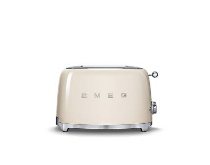 Prajitor de paine Smeg TSF01CREU, 950 W, crem, retro