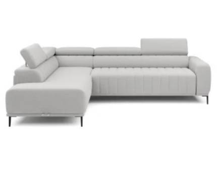Coltar extensibil (120cm) GANDI cu lada pentru depozitare, tetiere reglabile, personalizabil 261x204cm