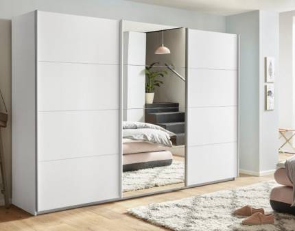 Dulap alb alpin/ oglinda 271x229x62cm KULMBACH