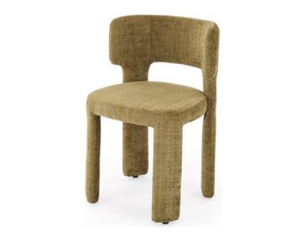 Scaun tapitat K600 material textil olive 55x53xH80cm, picioare tapitate olive