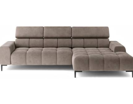 Coltar cu reglaj electric PLAZA MINI cu tetiere reglabile, personalizabil 270x177cm