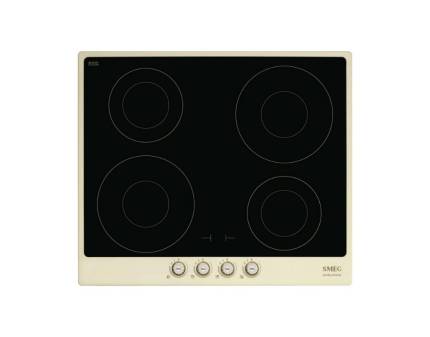 Plita incorporabila inductie Smeg Cortina SI764POM, 60 cm, rama crem