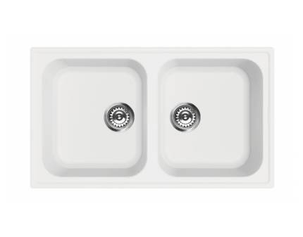 Chiuveta de bucatarie Smeg LZ862B, 86 cm, alba