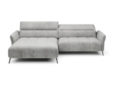Coltar cu reglaj electric CAVANI S cu tetiere reglabile, personalizabil 272x175cm