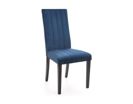 Scaun tapitat DIEGO 2 material catifea blue MONOLITH 77, 47x59xH99cm, picioare negre 