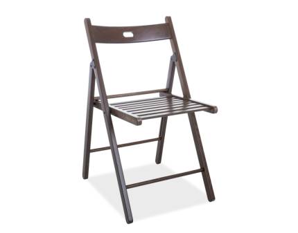 Scaun din lemn SMART II pliabil, lemn dark wood 43x40xH78cm