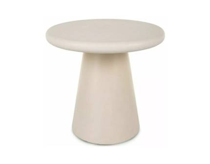 Masuta AURORA ECRU din MDF + microciment ecru 45xH50cm 