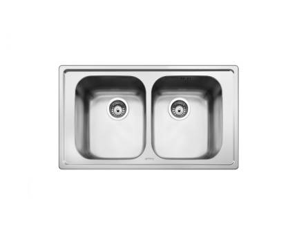 Chiuveta de bucatarie Smeg SP862, 86 cm latime, inox