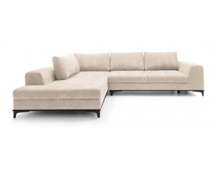 Coltar extensibil BOLOGNA cu lada pentru depozitare, personalizabil 314x211cm