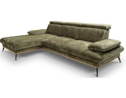 Coltar SANTORINI fix cu tetiere reglabile, spatar reglabil, cotiere reglabile, personalizabil 290x187cm