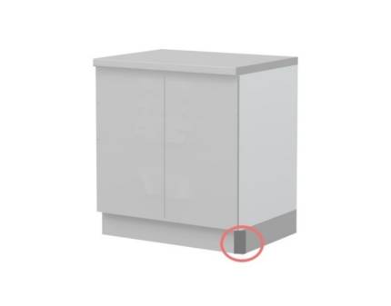 Colt pentru imbinarea plintei frontale si laterale