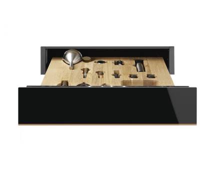 Sertar termic incorporabil Smeg Dolce Stil Novo CPS615NR, black, 15 cm