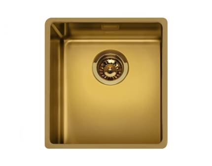 Chiuveta de bucatarie Smeg VSTR34BRX, 34 cm, auriu