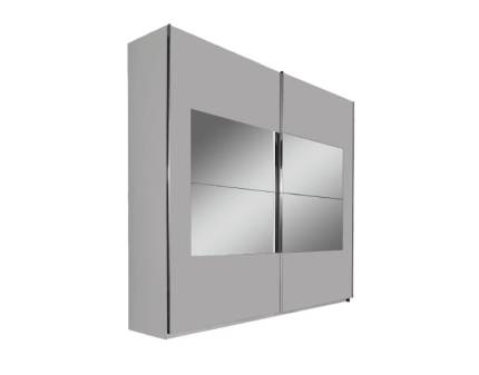 Dulap silk grey/oglinda 226x223x68cm X-TEND FRAME 1