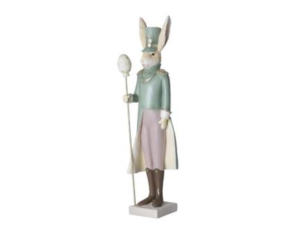 Figurina iepure barbat cu palton verde Varianta 1/2