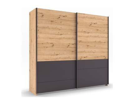 Dulap stejar artisan+gri metalic 226x210x62cm BILBAO