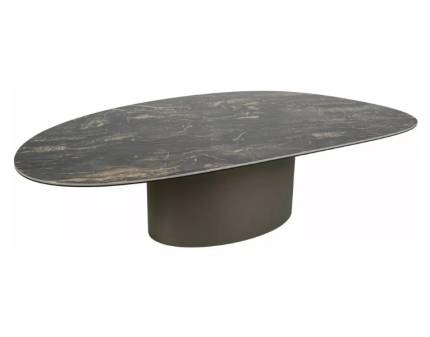 Masuta BELLO A din sticla securizata si ceramica spaniola Vulcano 140x80xH38cm