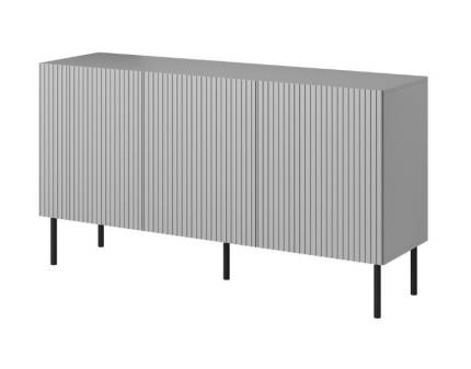 Comoda cu 4 usi ASENSIO 150x81x42cm gri