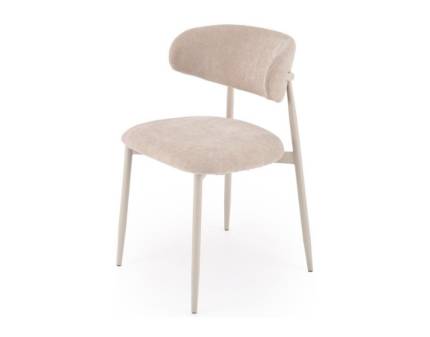 Scaun tapitat K607 CS material textil beige 52x50xH78cm, picioare casmir