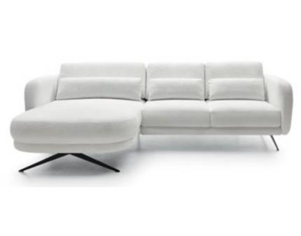 Coltar cu reglaj electric ILUSSIO MINI cu spatar ajusabil, crem 260x177cm