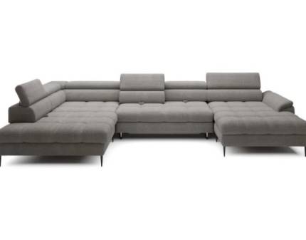 Coltar extensibil EMPOLI XL cu lada pentru depozitare, tetiere reglabile, spatar reglabil, personalizabil 218x380x177cm
