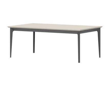 Masuta de cafea REGENT 110x65x42cm pepper white, picioare si cadru antracit