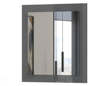 Oglinda ONYX 78x82cm antracit lucios/ nuc Pacific