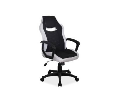 Scaun gaming reglabil pe inaltime, rotativ, cu mecanismul TILT CAMARO black / grey