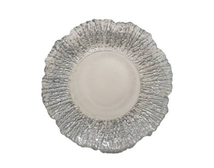 Platou din sticla argintiu 33cm