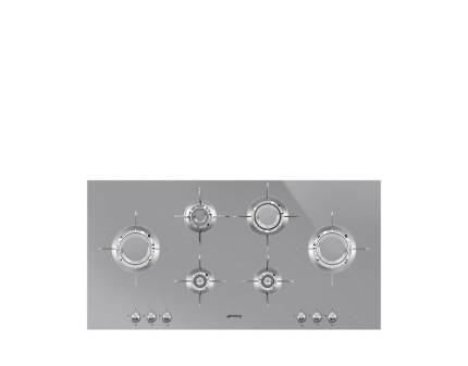 Plita incorporabila pe gaz Smeg Dolce Stil Novo Aesthetic PXL6106, 100 cm, inox