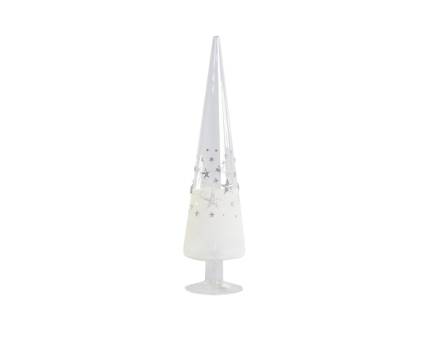 Decoratiune brad alb 8.5x8.5x29cm