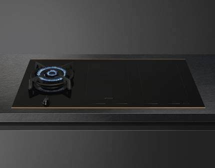 Plita incorporabila mixta Smeg PM6954R, 90 cm