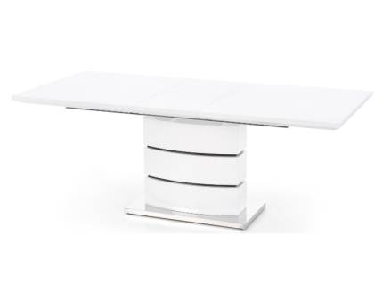 Masa extensibila NOBEL din MDF alb, metal alb 160-200x90xH75cm