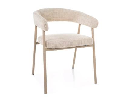 Scaun tapitat KATANA CASMIRE material textil cream 57x57xH75cm, picioare casmir